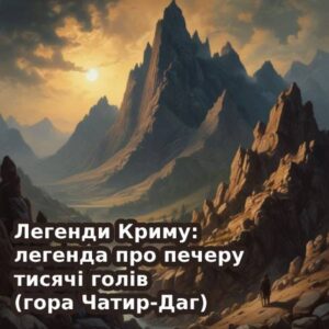Легенди Криму: легенда про печеру тисячі голів (гора Чатир-Даг)