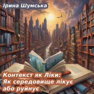 Ірина Шумська. Контекст як Ліки: Як середовище лікує або руйнує