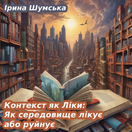 Ірина Шумська. Контекст як Ліки: Як середовище лікує або руйнує
