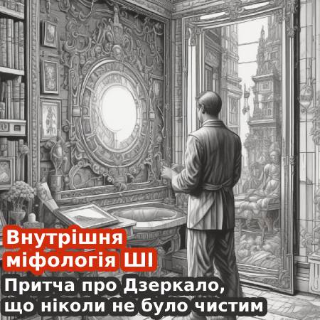 Внутрішня міфологія ШІ. Притча про Дзеркало, що ніколи не було чистим (Про Архетип Самоусвідомлення)
